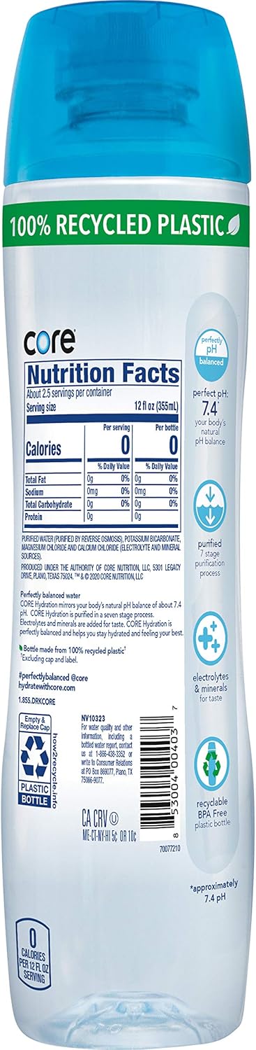 Core Hydration Perfectly Balanced Water, 30.4 fl oz bottle (Pack of 12) - Image 8