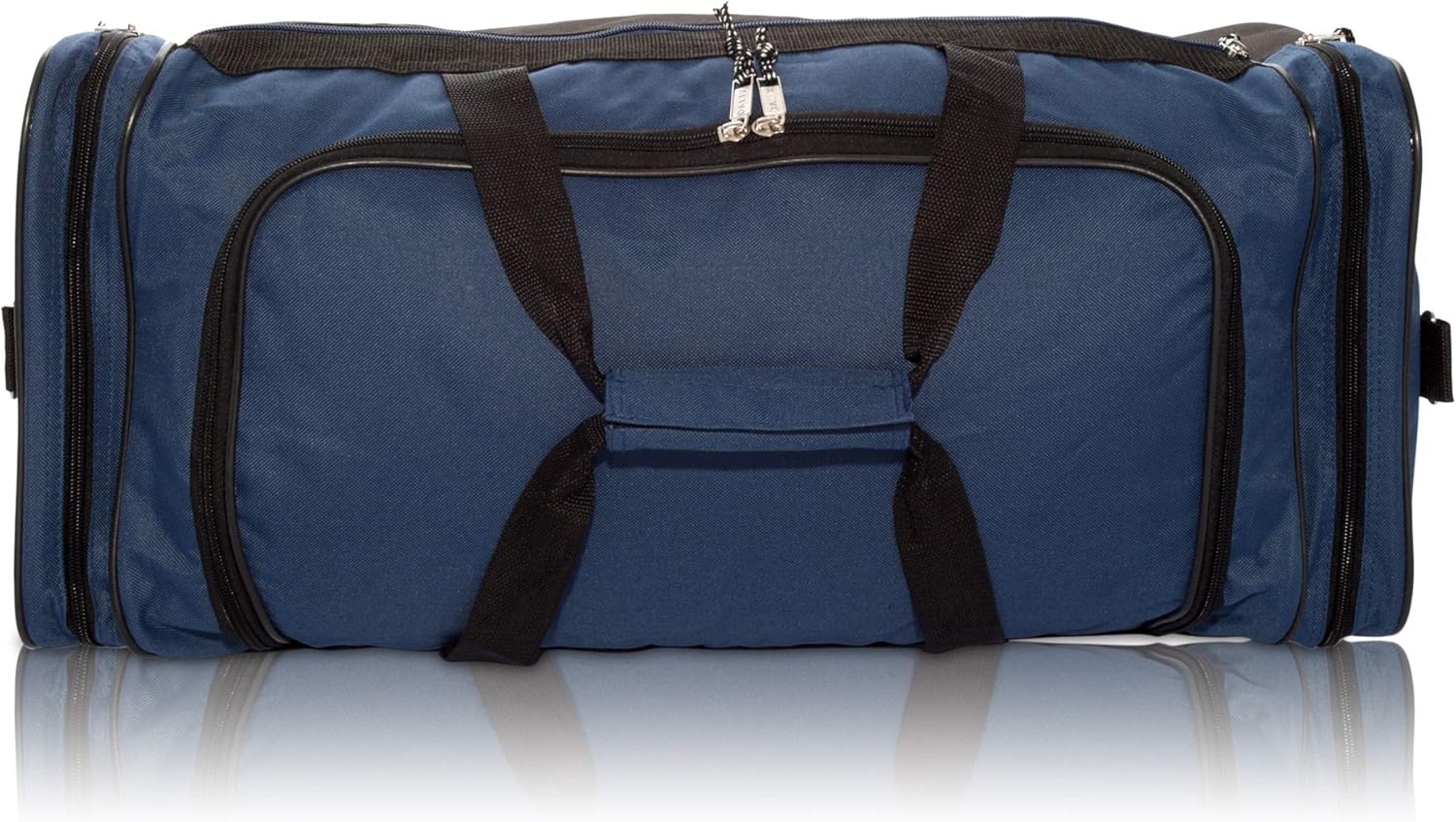 DALIX 25" Extra Large Vacation Travel Duffle Bag in Navy and Black - Image 5