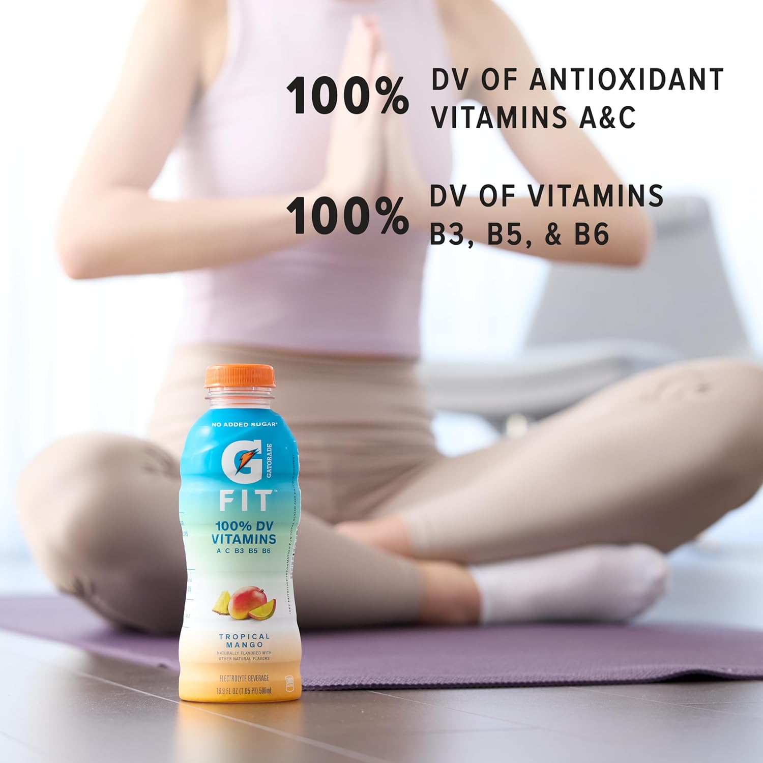 Gatorade Fit Electrolyte Beverage, Healthy Real Hydration, New 2.0 4 Flavor Variety Pack, 16.9.oz Bottles (12 Pack) - Image 4